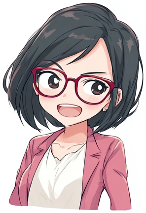 確信を持って説明するロジカちゃん