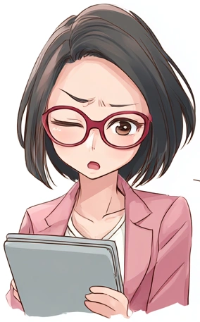 データを精査するロジカちゃん