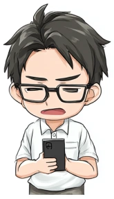 データを分析中のプロダくん