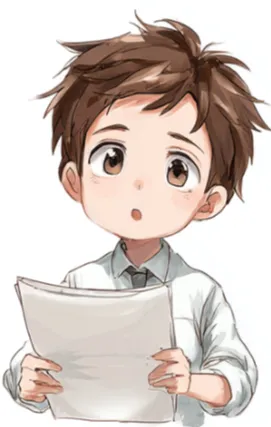 疑問を投げかけるリアルくん