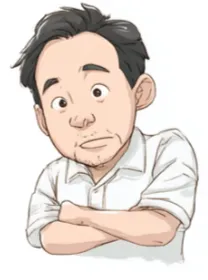深く考え込むやなもと室長
